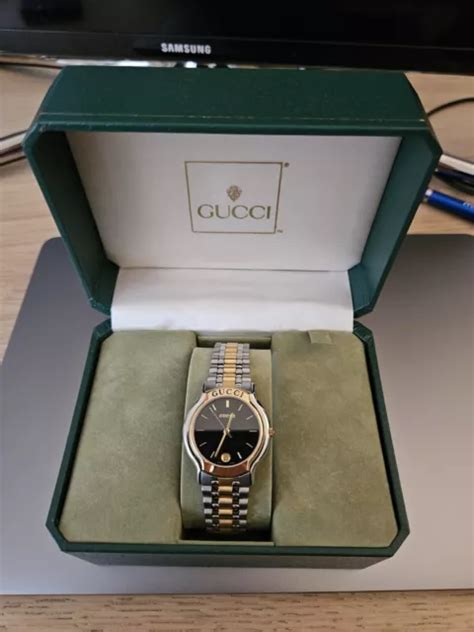 Orologio Gucci 8000 M Vintage Anni 80 Acciaio Oro Placcato